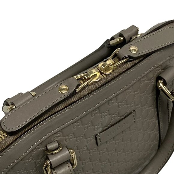 GUCCI Micro Guccissima Gray Leather - Handbag 903-080125 - Picture 9 of 14